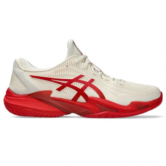 TÊNIS ASICS COURT FF 3 NOVAK - CREAM/CLASSIC RED TÊNIS ASICS COURT FF 3 NOVAK - CREAM/CLASSIC RED